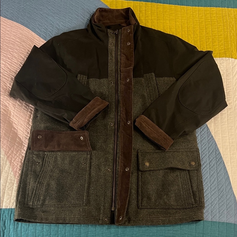 LL Bean VTG Men’s British Millerain Military Field Jacket - Plaid-Lined - Medium - Picture 6 of 8